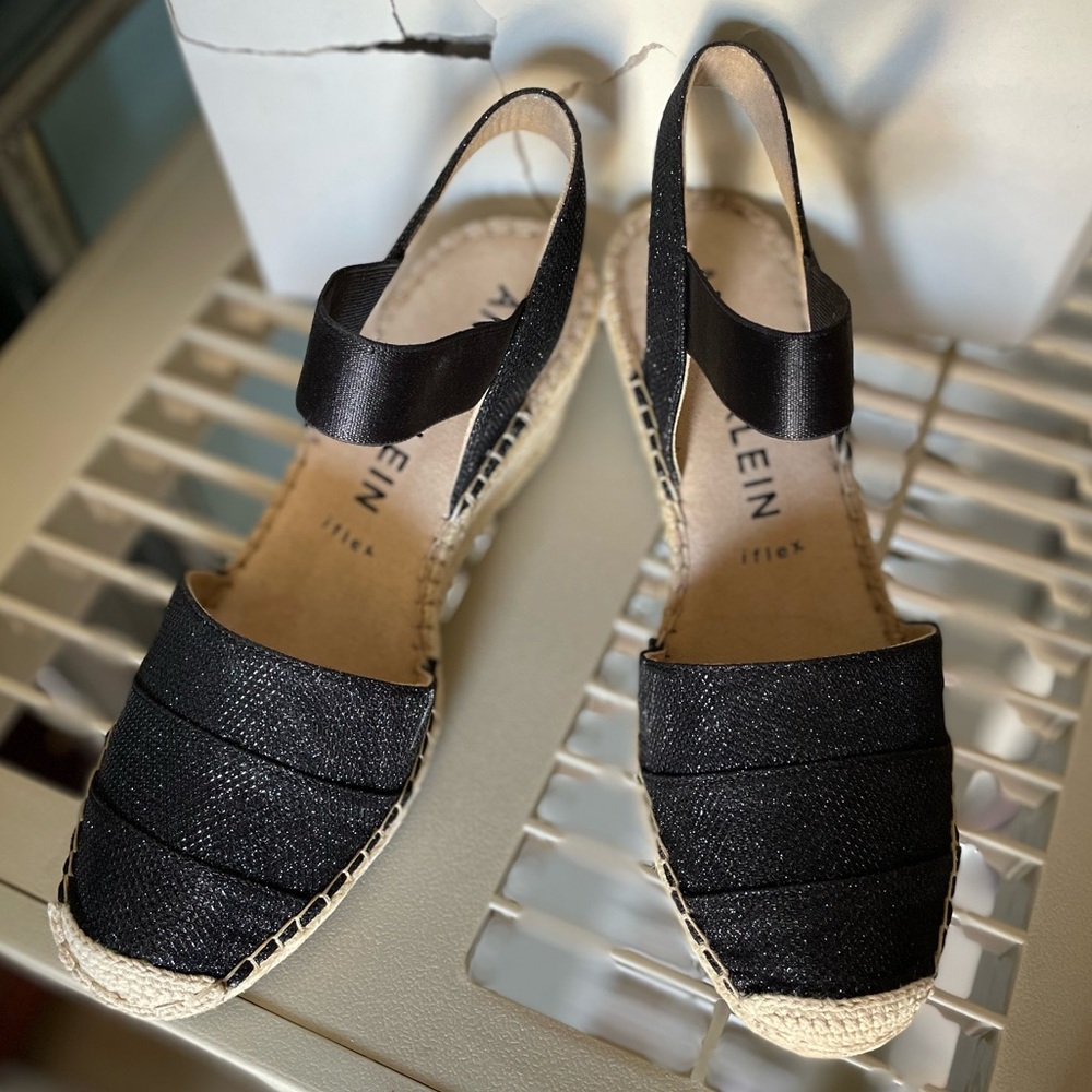 Anne Klein Black Sandals